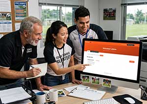Volunteer organizer for event management.